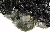 Lustrous Sphalerite & Calcite On Dolomite - Elmwood Mine #153324-3